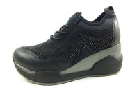 Bağcıklı Bayan Ayakkabı - Siyah - 2003 - Thumbnail