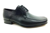 Zekirok Bağcıklı Kösele Rok Erkek Ayakkabı - Siyah - K-14 - Thumbnail