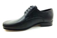 Zekirok Bağcıklı Kösele Rok Erkek Ayakkabı - Siyah - K-14 - Thumbnail