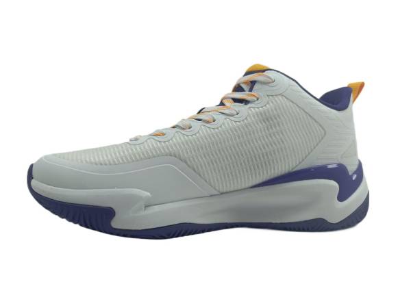 Bağcıklı Erkek Sneaker Ayakkabı Beyaz-Mor 88 JAX  - 2