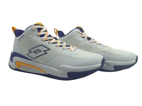Bağcıklı Erkek Sneaker Ayakkabı Beyaz-Mor 88 JAX  - 5