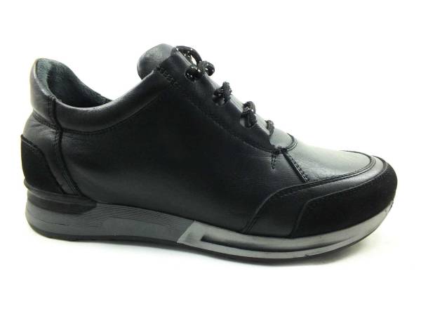 Bağcıklı Erkek Sneaker Ayakkabı - Siyah - 4451