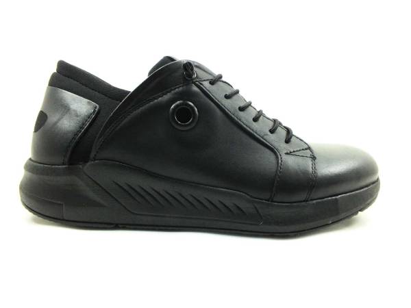 Bağcıklı Erkek Sneaker Ayakkabı - Siyah - 4511-1