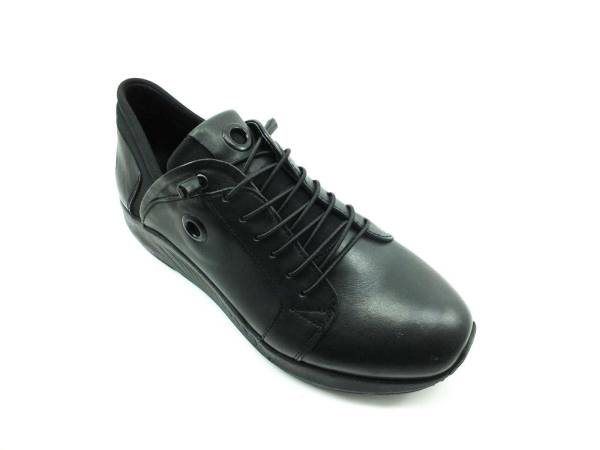 Bağcıklı Erkek Sneaker Ayakkabı - Siyah - 4511-1