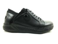 Bağcıklı Erkek Sneaker Ayakkabı - Siyah - 4511-1 - Thumbnail