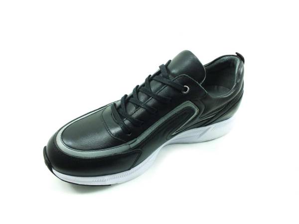Bağcıklı Erkek Sneaker Ayakkabı - Siyah - 4741