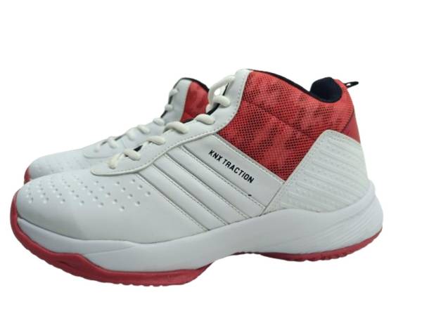 Bağcıklı Erkek Spor Ayakkabı Beyaz-Kırmızı 01 TRACTION PU 