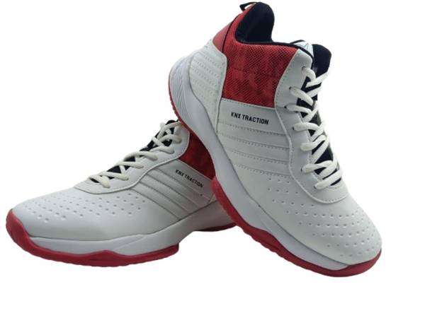 Bağcıklı Erkek Spor Ayakkabı Beyaz-Kırmızı 01 TRACTION PU 