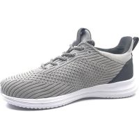 Bağcıklı Erkek Spor Ayakkabı - Gri-Turuncu - Ray - Thumbnail