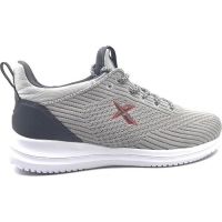 Bağcıklı Erkek Spor Ayakkabı - Gri-Turuncu - Ray - Thumbnail