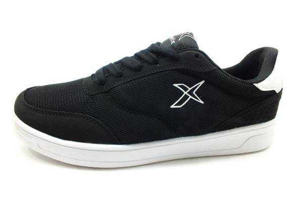 Bağcıklı Erkek Spor Ayakkabı - Siyah-Beyaz - Karl Mesh