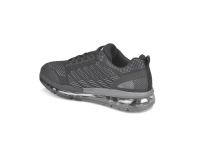 Bağcıklı Erkek Spor Ayakkabı - Siyah-Gri - Amedeo - Thumbnail