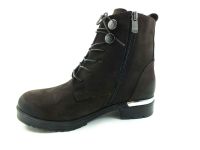 Beety Bağcıklı-Fermuarlı Deri Bayan Bot - Kahverengi-Nubuk - 7405 - Thumbnail