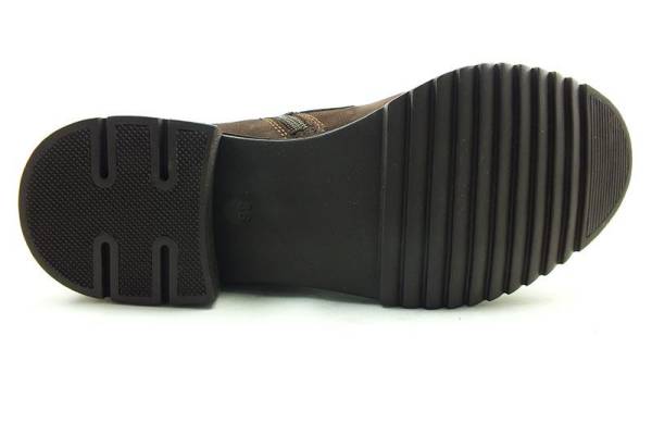 Beety Bağcıklı-Fermuarlı Deri Bayan Bot - Kahverengi-Nubuk - 7405