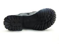 Bağcıklı-Fermuarlı Deri Bayan Bot - Siyah - 15815 - Thumbnail