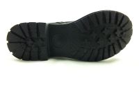 Bağcıklı-Fermuarlı Deri Bayan Bot - Siyah - 72454 - Thumbnail