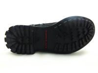 Bağcıklı-Fermuarlı Deri Bayan Bot - Siyah-Nubuk - 18354 - Thumbnail