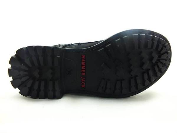 Bağcıklı-Fermuarlı Deri Bayan Bot - Siyah-Nubuk - 18354