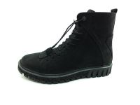 Hammer Jack - Bağcıklı-Fermuarlı Erkek Deri Bot - Siyah-Nubuk - 17945