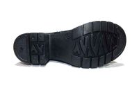 Bağcıklı-Fermuarlı Deri Bayan Bot - Siyah-Nubuk - 2615 - Thumbnail