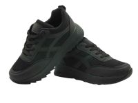 Bağcıklı Günlük Bayan Spor Ayakkabı Siyah - Thumbnail