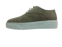 Bağcıklı Hakiki Deri Erkek Ayakkabısı Bej-Nubuk - Thumbnail