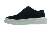 çarıkçım - Bağcıklı Hakiki Deri Erkek Ayakkabısı Siyah-Beyaz (1)