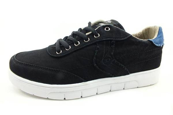 Bağcıklı Keten Spor Ayakkabı - Siyah - 102108