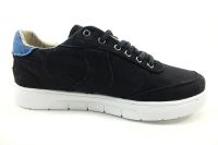 Bağcıklı Keten Spor Ayakkabı - Siyah - 102108 - Thumbnail