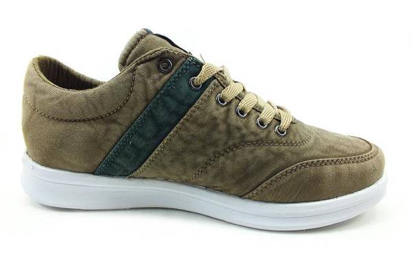 Bağcıklı Keten Spor Ayakkabı - Vizon - 102106