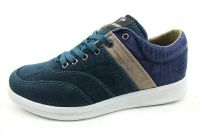 Bağcıklı Keten Spor Ayakkabı - Yeşil-Laci - 102106 - Thumbnail