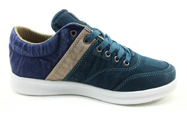 Bağcıklı Keten Spor Ayakkabı - Yeşil-Laci - 102106