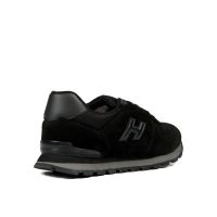 Hammer Jack Bağcıklı Hakiki Deri Spor Ayakkabı Siyah 07 19250 - Thumbnail