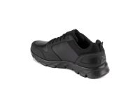 Bağcıklı Spor Ayakkabı - Siyah - Oka Pu - Thumbnail