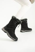 Bağcıklı Su Geçirmez Outdoor Bot Siyah - Thumbnail