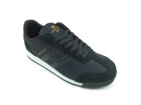 Bağcıklı Yürüyüş Ayakkabısı - Siyah-Beyaz - 20003 - Thumbnail