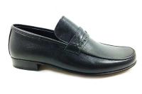 Zekirok Bağcıksız Kösele Rok Erkek Ayakkabı - Siyah - K-302 - Thumbnail