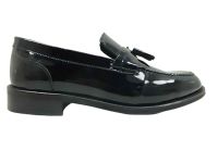 çarıkçım - Bağcıksız Klasik Erkek Ayakkabı Siyah-Rugan Mrt P105