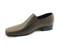 Zekirok Bağcıksız Kösele Rok Erkek Ayakkabı - Kahverengi - K-12 - Thumbnail