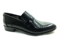 Bağzıksız Erkek Ayakkabı - Siyah-Rugan - 4679 - Thumbnail