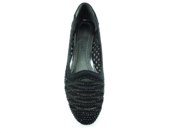 Bayan Babet Ayakkabı - Siyah-Sıvama - 1004
