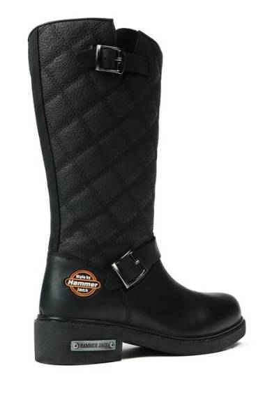 Bayan Fermuarlı Çizme Siyah