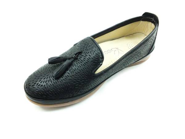 Bayan Gerçek Deri Ayakkabı - Siyah - 14151