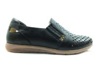 Bayan Gerçek Deri Ayakkabı - Siyah - 14152 - Thumbnail