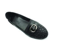 Bayan Gerçek Deri Babet - Siyah - 047 - Thumbnail