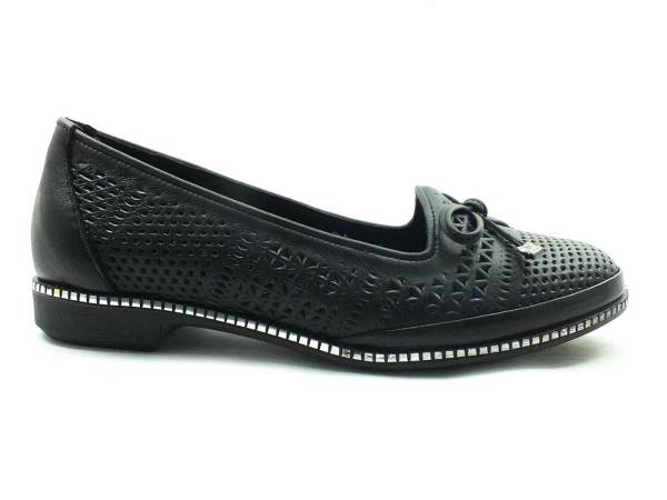 Bayan Gerçek Deri Babet - Siyah - 171