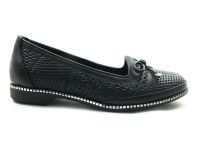 Bayan Gerçek Deri Babet - Siyah - 171 - Thumbnail