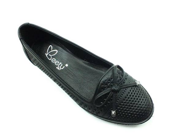 Bayan Gerçek Deri Babet - Siyah - 171