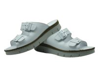 Bayan Günlük Hakiki Deri Terlik Beyaz 157 YMN 1009 - Thumbnail