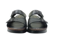 Bayan Günlük Hakiki Deri Terlik Siyah 157 YMN 1009 - Thumbnail